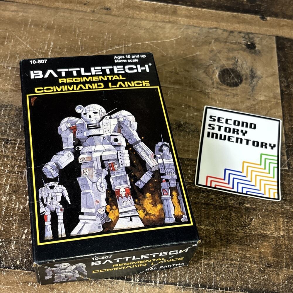 Ral partha Battletech Regimental Command Lance Miniatures Boxed Set 10-807